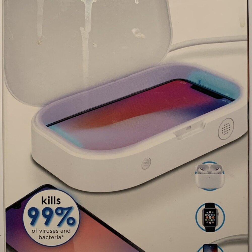 NEW Vivitar PureMobile UV Sterilizer + USB Charging Port – White